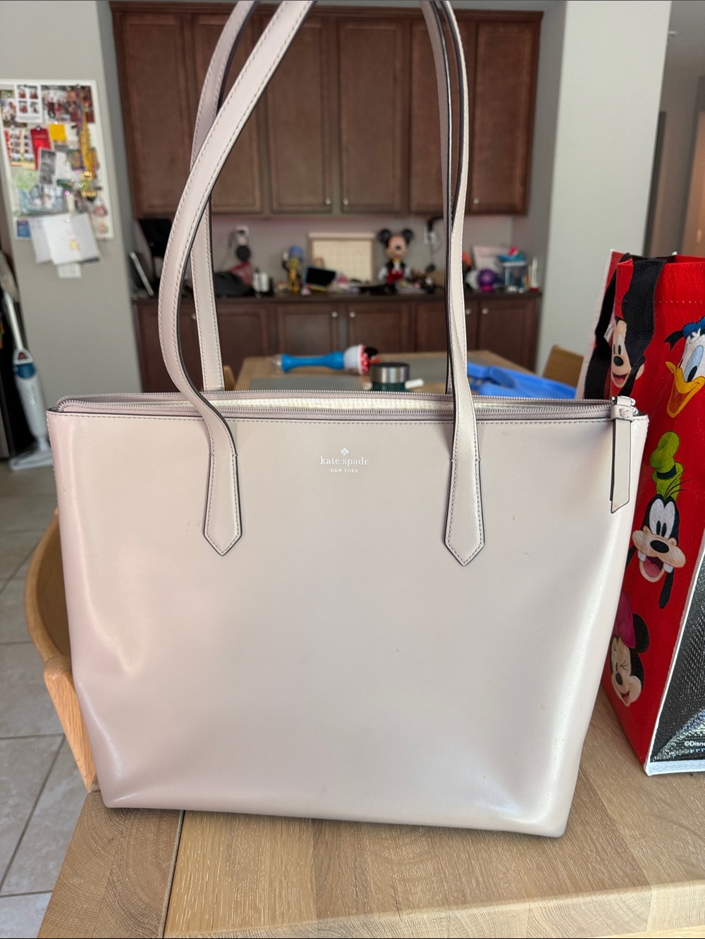 kate spade pale pink tote bag